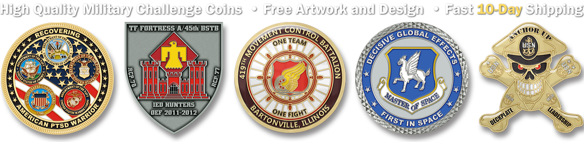Military Challenge Coins Custom Minted