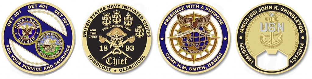 US Navy Military Unit Coins