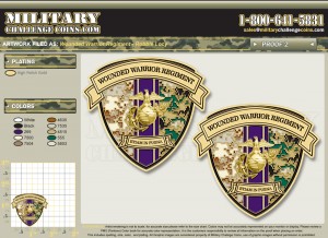 Wounded Warrior Shield Challenge Coin Wounded Warrior Shield Challenge Coin